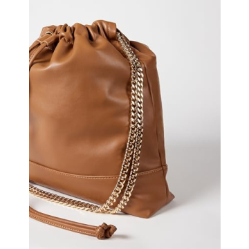 The Drop Women's Nyjah Chain Strap Tote, Cognac, One Size