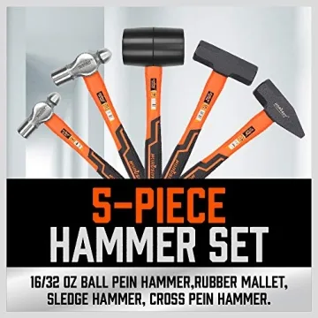5-Piece Hammer Set - Durable & Versatile Tools