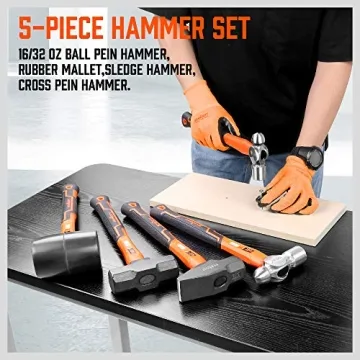 5-Piece Hammer Set - Durable & Versatile Tools