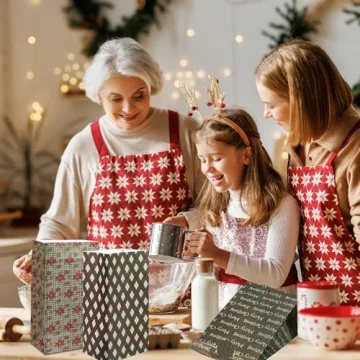 CMUSKO Vintage Christmas Treat Bags for All Occasions