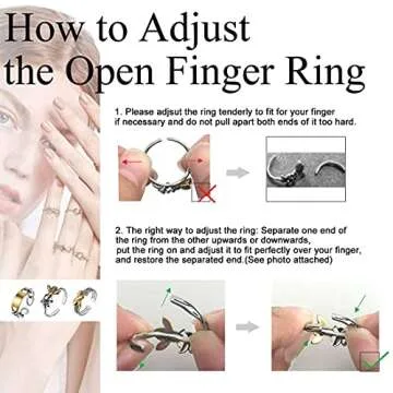 ChicSilver Chain Rings for Women Open Adjustable Cuban Link Ring for Men Retro 925 Sterling Silver Knuckle Statement Ring