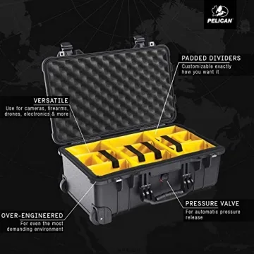 Pelican 1510 Case With Padded Dividers for Safe Travel