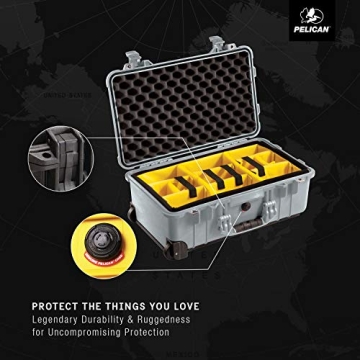 Pelican 1510 Case With Padded Dividers for Safe Travel