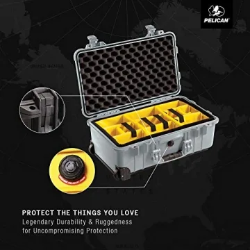 Pelican 1510 Case With Padded Dividers for Safe Travel