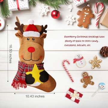 Personalized EverMerry Christmas Stockings Set - 3 PCS