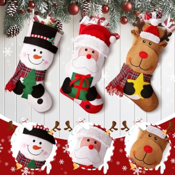 Personalized EverMerry Christmas Stockings Set - 3 PCS