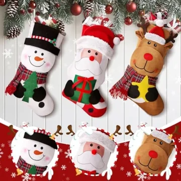 Personalized EverMerry Christmas Stockings Set - 3 PCS