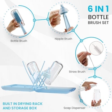 Travel Baby Bottle Cleaning Kit - Convenient & Compact