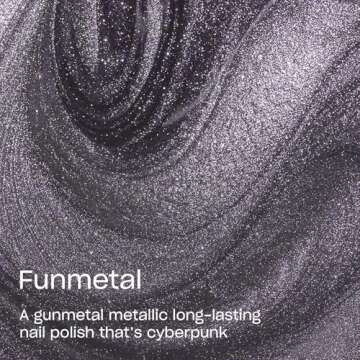 OPI Infinite Shine Funmetal | Opaque Dark Gray Metallic Long Wear Gel Like Nail Polish | Metallic Mega Mix Collection