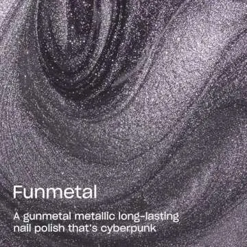 OPI Infinite Shine Funmetal | Opaque Dark Gray Metallic Long Wear Gel Like Nail Polish | Metallic Mega Mix Collection