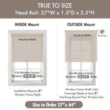 Madison Park Galen Cordless Roman Shades for Stylish Privacy