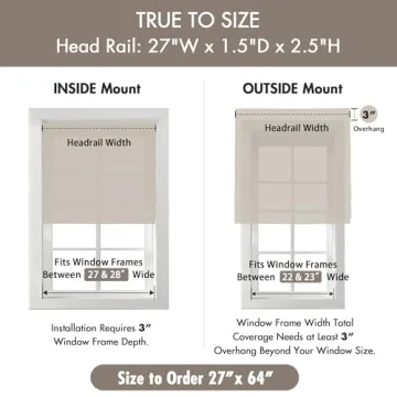 Madison Park Galen Cordless Roman Shades for Stylish Privacy