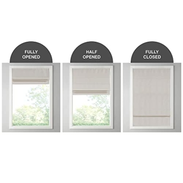 Madison Park Galen Cordless Roman Shades for Stylish Privacy