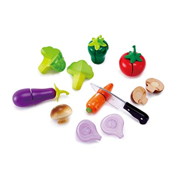 Hape Wooden Vegetable Cooking Playset for Kids Pretend Play