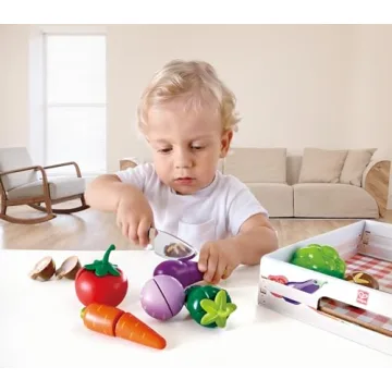Hape Wooden Vegetable Cooking Playset for Kids Pretend Play