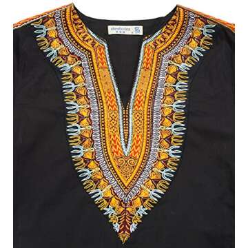 SHENBOLEN Men's African Print Shirt Dashiki Fashion T-Shirt Tops (3X-Large, A)