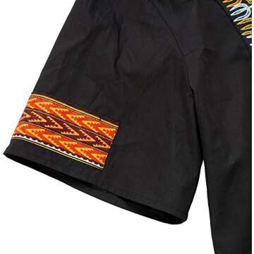 SHENBOLEN Men's African Print Shirt Dashiki Fashion T-Shirt Tops (3X-Large, A)