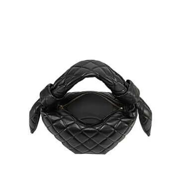 JW PEI Women's Croissant Top Handle Bag (Black)