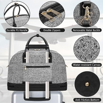 Stylish Canvas Weekender Bag for Women - Travel Essentials