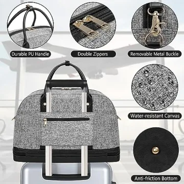 Stylish Canvas Weekender Bag for Women - Travel Essentials