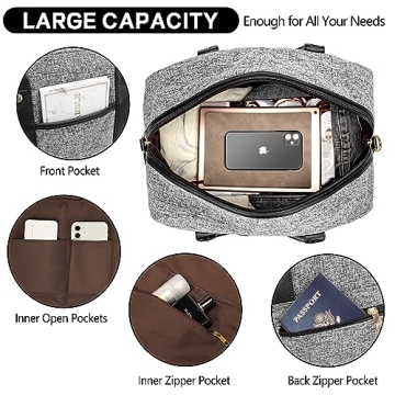 Stylish Canvas Weekender Bag for Women - Travel Essentials