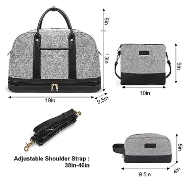 Stylish Canvas Weekender Bag for Women - Travel Essentials