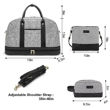 Stylish Canvas Weekender Bag for Women - Travel Essentials