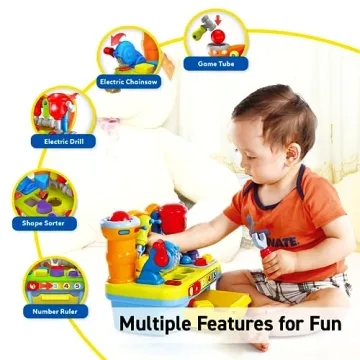 Musical Learning Workbench Toy for Kids Age 1-3