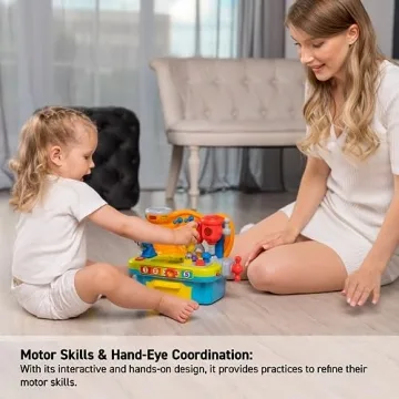 Musical Learning Workbench Toy for Kids Age 1-3