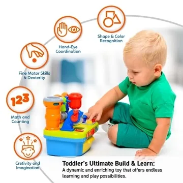 Musical Learning Workbench Toy for Kids Age 1-3
