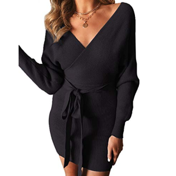 ZESICA Women's Modern Sweater Dress for Stylish Comfort