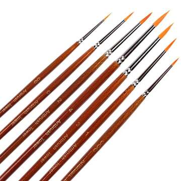 Fine Detail Paint Brush Set for Watercolor and Acrylic