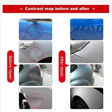 GLISTON DIY Paintless Dent Repair Kit 89pcs Dent Puller Tools Slide Hammer for Car Hail Damage Dent & Ding Remover