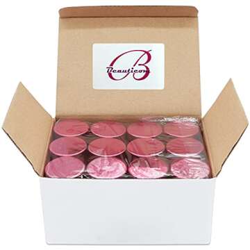 Beauticom 7 Gram / 7 ML (Quantity: 12 Pieces) Thick Wall Round Leak Proof Clear Acrylic Jars with Metallic Rose Gold Lids for Beauty, Cream, Cosmetics, Salves, Scrubs