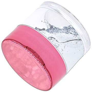 Beauticom 7 Gram / 7 ML (Quantity: 12 Pieces) Thick Wall Round Leak Proof Clear Acrylic Jars with Metallic Rose Gold Lids for Beauty, Cream, Cosmetics, Salves, Scrubs