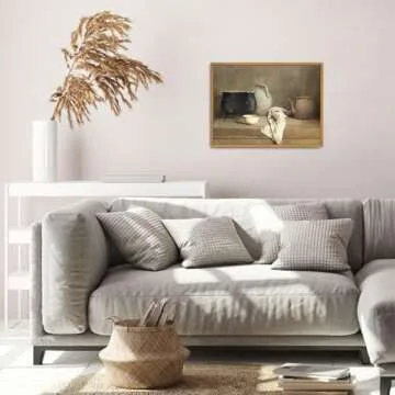 Vintage Pottery Still Life Canvas Art for Home Décor