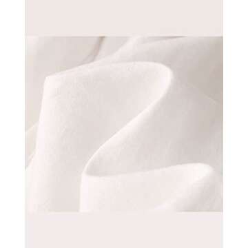 Aeneontrue Women's 100% Linen Palazzo Trousers with Pockets