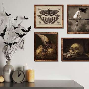 Whaline Dark Academia Wall Art Prints for Home Decor