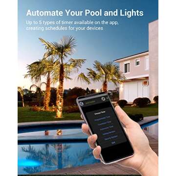 DEWENWILS Pool Pump Timer with Wi-Fi Control and Alexa