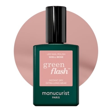 Manucurist • Green Flash LED Gel Nail Polish • Vegan • 12-Free, Plant-Based (60%) Gel Polish ?...