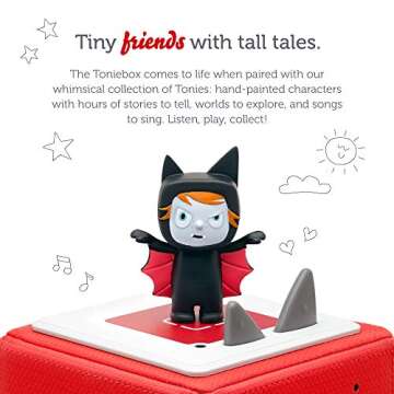 Tonies Vampire Creative Audio Character - Record Up to 90 Minutes of Audio - Perfect for Halloween, ...