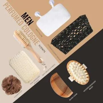 Elegant 14 Pcs Spa Gift Set for Men - Self-Care & Grooming