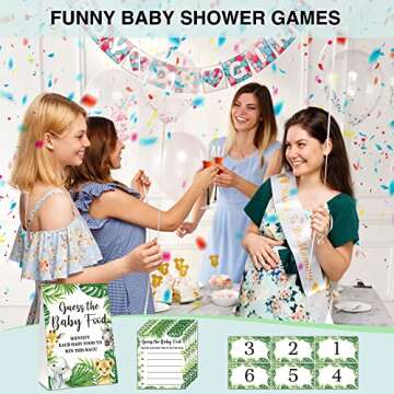 ISOVF Woodland Safari Baby Shower Game Set - Fun & Interactive