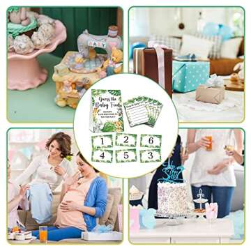 ISOVF Woodland Safari Baby Shower Game Set - Fun & Interactive