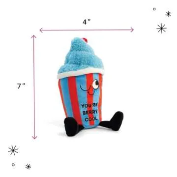 Punchkins Snocone Plushie - You're Berry Cool Punny Ice Desert Plush, Cute Food Plushie Gift for Kid...