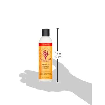 Jessicurl, Gentle Lather Shampoo, Citrus Lavender, 8 Fl oz. Cleansing Curly Hair Shampoo, Vegan, Sul...