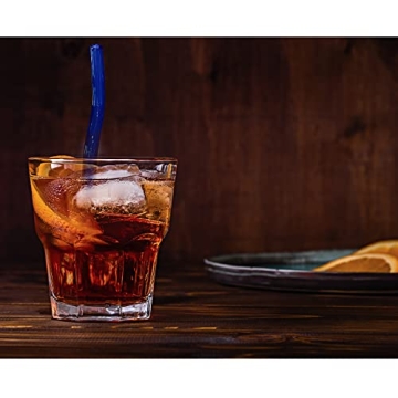 Stylish Birugen 6-pack Shatter-Resistant Glass Straws