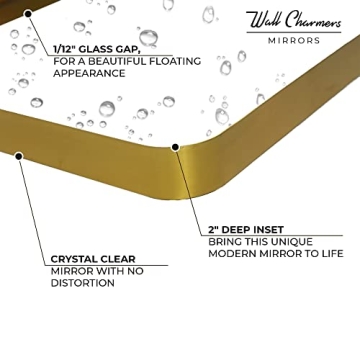 Wallcharmers Gold Mirror | Elegant Style & Durable Quality