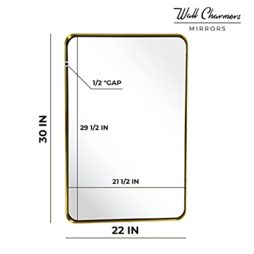 Wallcharmers Gold Mirror | Elegant Style & Durable Quality
