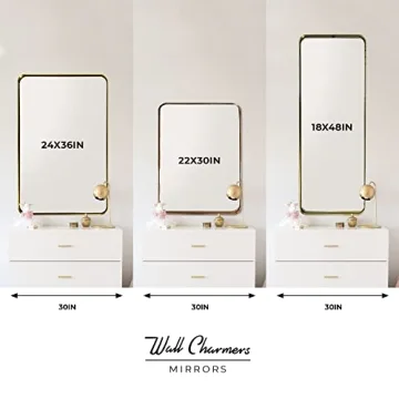 Wallcharmers Gold Mirror | Elegant Style & Durable Quality